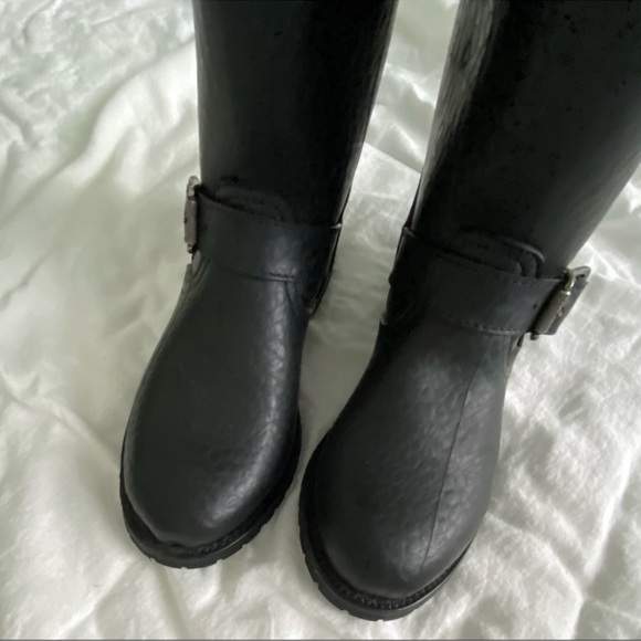 FRYE Black Engineering Sheep Lined 14” Rubber Boot - Picture 5 of 7